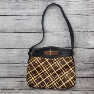 Morris Moskowitz Handbag Leather and Calf Hair